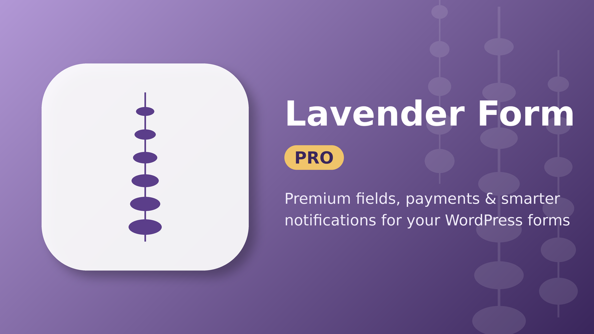 Lavender Form Pro logo and tagline